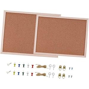 Lurrose Cork Board: 47 x Bulletin Board with 25 Push Pins - Cute Room Decor for Home Office School Wall Decorations