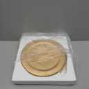 12 Inch Ceramic Saucer - Ceramic Drainage Tray for Plant Pot (Matte Gold)