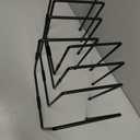 HPC DECOR 6PCS Black Metal Pizza Stands for Tables- Pizza Pan Riser Rack Holder- Food Display Riser Stands for Party Buffet Table Platter Tray- Metal Display Stands for Home, Restaurant, Catering