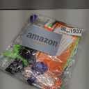 Halloween Trunk or Treat Car Decorations Kit with LED Lights, Happy Halloween Theme Design Car Archway Garage Decoration with Banner, Paper Fans, Balloons, Tassel, Spiral Band and Pumpkin Stickers