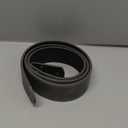 Leather Belt Strap with Vintage Distressed Texture 1.5" Wide with Snaps and without Buckle (Large (34-36), Grey Color)