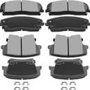Brake Pads Discs Kits,ECCPP 8pcs Front Rear Ceramic Brake Pad Set for 2006 2007 2008 2009 2010 2011 2012 2013 for Dodge for Charger|2005 2006 2007 2008 for Dodge for Magnum