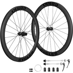Corki Cycles Tarmac Series Carbon Fiber Road Bike Wheels 700C Wheel Set (50mm/60mm Depth)