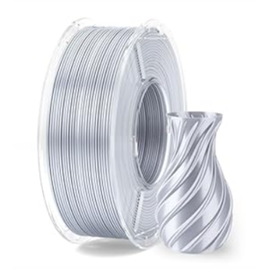 ELEGOO Silk PLA Filament 1.75mm Silver Grey 1KG, Shiny 3D Printer Filament Dimensional Accuracy +/ - 0.02mm, 250g Spool Fits for Most FDM 3D Printers