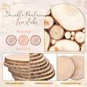 Tioncy 20 Pcs Natural Large Wood Slices for Wedding Centerpieces Decor Round Unfinished Wood Slab for Tables Wooden Circle for DIY Crafts Rustic Centerpiece(9-10 Inch)