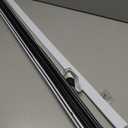 36 Inch White, Adjustable Double Bubble Door Sweep for Exterior Doors, Under Door Seal with Drip Edge and Punched Drainage Channel, Pre-notched for Weatherstripping, Trim-to-Fit, Paintable Screw Cover