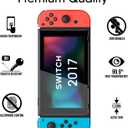 amFilm Auto-Alignment OneTouch for Nintendo Switch 6.2" 2017 Screen Protector, Tempered Glass, 30 seconds Installation, Bubble Free, Anti-Scratch, Touch Sensitive, Ultra-Clear [2 Pack]