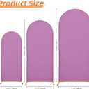 4FT Mini Arch Cover Petite Stretch Fabric for Baby Showers, Kids Birthdays & Photo Corners Lilac Backdrop for Small Events & Tablescapes