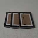 5x7 Picture Frame Set of 3, Display Pictures 4x6 with Mat or 5x7 Without, Multi Photo Frames Collage for Wall or Tabletop Display, Black