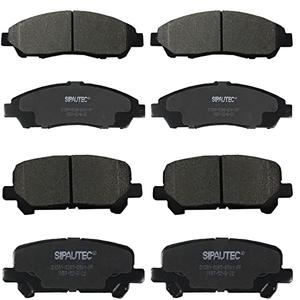 SIPAUTEC-Front & Rear Ceramic Brake Pads Replacement For(2009-2022 Honda Pilot),(2017-2022 Honda Ridgeline),(2007-2016 Acura MDX)