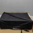 Lilian&Gema 2-in-1 Travel Crib, Portable Crib with Backpack, Lightweight Baby Travel Playpen, Foldable Play Yard with Thick Mattress for Babies & Toddlers, Baby Travel Essential (Black)