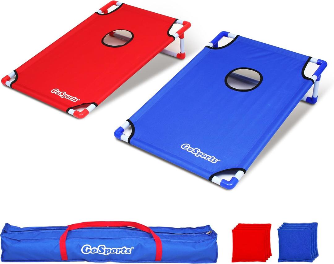 GoSports Portable 3 x 2 ft Cornhole Game Set  Premium Toss Game for Kids and Adults - Choose Your Style