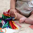 High Contrast Baby Flash Cards, Sensory Visual Stimulation for Newborns 0 12 Months, Black and White to Color, Tummy Time Learning with Bonus Ribbon Toy (30 Large Double Sided, 60 Images)