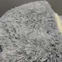 NOYAL Round Hooded Donut Dog Bed for Small & Medium Pets - Plush Fluffy Anti-Anxiety Cat Cave Bed with Cover (Medium 23.6'', Gradient Dark grey)