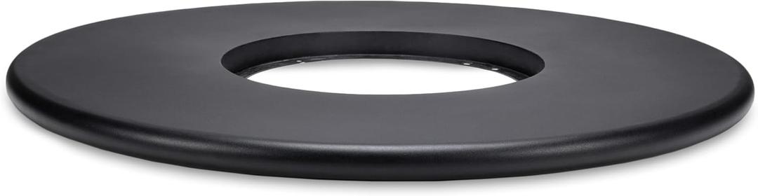 38-Inch Customizable Propane Fire Pit Table Attachment  Modern Black Accessory for Outdoor Gas Fire Pit, Patio, and Backyard Spaces