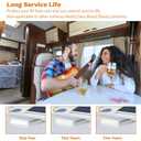 RV Roof Tape with Roller, 4 Inch x 50 Feet Sealant Repair Tape, UV Resistant & Weatherproof for RV Repair, Camper, Trailer, Boat Sealing, Leaking Roof, Window (White)