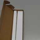 9.5 Large Acrylic Straw Holder for Cabinet Door - Reusable Tumbler Straw Organizer Storage, Small Kitchen Accessories Container, Ultra Sticky Cupboard Door Mounted (White)