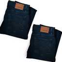 Mens Jeans Relaxed Fit  Straight Leg Stretch Jeans for Men  Ultimate Comfort Superflex Pants (46W x 34L, 2-pack Bundle Dark Blue)