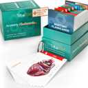 TribeRN Anatomy and Physiology Flash Cards 320 Study Resources for Students Human Anatomy & Physiology Study Tools Medical, Nursing School Essentials Durable & Easy to Use Flashcards