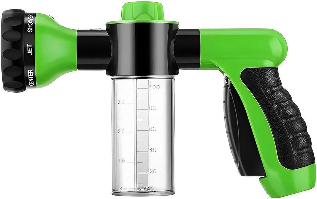 Soap & Shampoo Dispenser for Pet Wash and Garden Hose Sprayer Nozzle by Girl With The Dogs