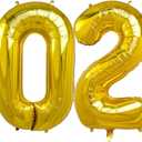 40 Inch 2026 Pack of 4 Gold Big Helium Foil Balloon Numbers Large Mylar Number for Christmas New Year's Eve Party Graduation Birthday