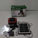 Solar Generator,Portable Power Station with Solar Panel Included,LiFePO4 Battery Mini Portable Generator with DC/USB Outlets,Quiet Generators LED Flashlight for Home Use, Camping(Red)