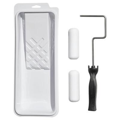 4" High Density Foam Mini-Roller 4 Piece Smoot Cabinet Door & Trim Paint Kit