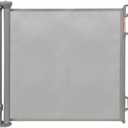 FSYGloryGlides Retractable Baby Gate, 55” Wide Mesh Safety Gate for Babies and Pets, 34” Tall, Easy One-Handed Use, Indoor & Outdoor Stair, Doorway, Hallway Fence