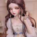 Hand-Painted BJD Doll 1/3,22.8 inches(56cm) Tall, in Nordic Pastoral Style,Princess Doll,PVC Body with 31 Movable Joints,for Ages 15+ and Older,Desk and Wall Decorations (Handmade Makeup Plus)