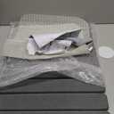 Large Stone Dish Drying Mat for Kitchen Counter, 24"x16", Fast Drying Collapsible, Diatomaceous Earth Mat, Super Absorbent Folding Mat for Dishes, Bottles, Glass, Heat-Resistant, Non-Slip (Light Gray)