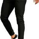 GINGTTO Mens Golf Joggers Pants Stretch Skinny Black Tapered Dress Pants for Men Slim Fit Casual 32
