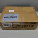 IBUYKE Floating TV Stand Wall Mounted with Power Outlet,Modern Wood Wall Mounted Media Console Shelf,Floating Entertainment Center for Under TV Storage for Living Room Bedroom Office,White WST001W