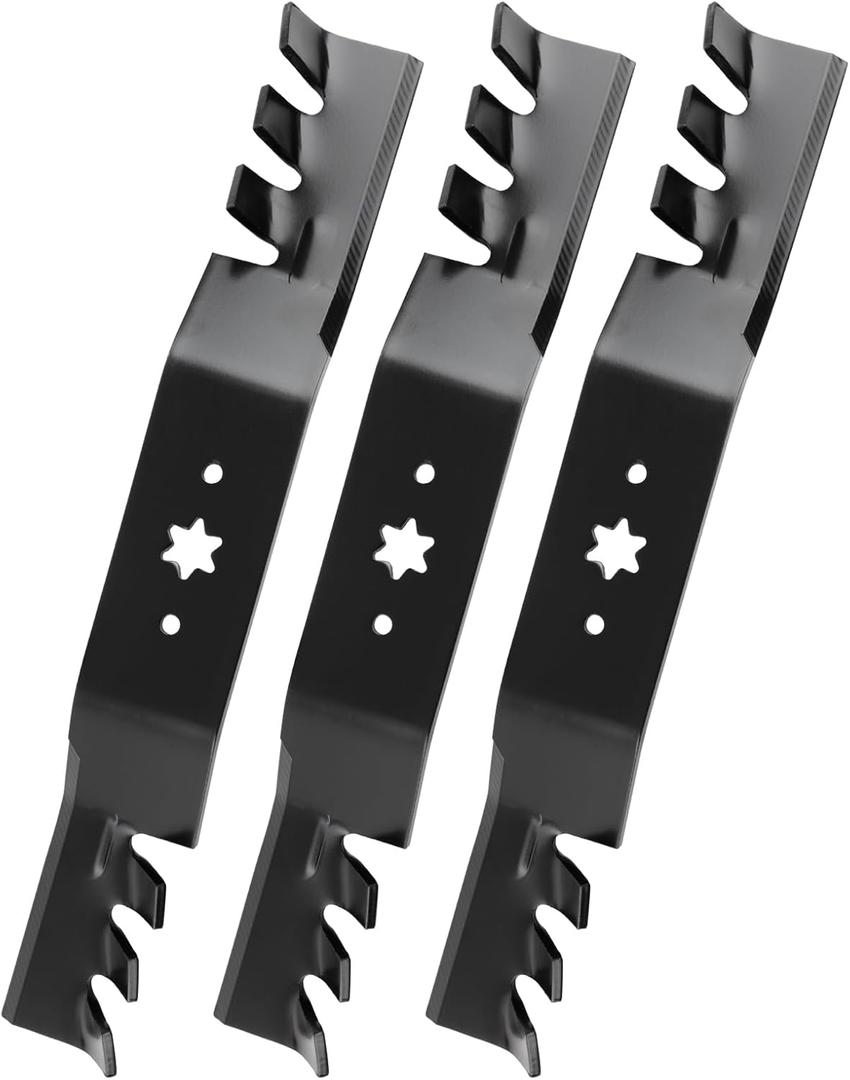 942-04053C Mulching Blades Compatible with 50" Cub Cad et Deck, 942-04053-X Mower Blades Fit for Cub Cad et RZT-50, LTX-1050, Troy Bilt Mustang 50, Replace for 742-04053, Toro 112-0316,3 Pack