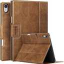 Antbox Case for iPad Air 13 Inch 2026 M4 /2025 M3 /2024 M2, Premium Vegan Leather, Fully Supports Pencil Pro and Pencil (USB-C), Auto Sleep/Wake, Built-in Pencil Holder iPad 13 Inch Case (Tan)