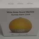 Geuuap Sunrise Alarm Clock White Noise Sound Machine for Bedroom | Natural WakeUp Light with 30 Soothing Sleep Aids, Bluetooth Speaker, Dimmable Clock, ScreenFree Design for Baby Adults KidsKhaki