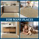OLANLY Dog Door Mat for Muddy Paws 30x20, Absorbs Moisture and Dirt, Absorbent Non-Slip Washable Doormat, Quick Dry Chenille Mud Mat for Dogs, Entry Indoor Entryway Carpet for Inside Floor, Beige