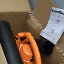 LawnMaster BV1210 Electric Blower Vacuum Mulcher 12 Amp 2-Speed Adjustment with Metal Impeller 240 MPH 380 CFM 16:1 Mulch Ratio with Collection Bag