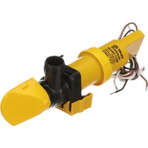 Whale SS1212 Supersub Smart 1100 Electric Bilge Pump - for Fresh or Salt Water Use, 12V DC, 5 Amps, Open Flow Rate of 1050 GPH @ 27.2V DC, 16 AWG Wire, 1-Inch and 1 1/ 8-Inch Hose Connections