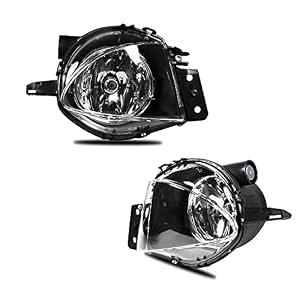 TULALUX Fog Lights Lamps for BMW 3 Series (323i 325i 325xi 328i xdrive 330xi 335d 335i 328xi 335xi 330i Sedan E90 / Wagon E91), (w/ o Sport Package) 2006 2007 2008 2009, 1 Pair (Clear Lens)