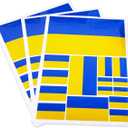 6 x JBCD Ukraine Flag Decal Car Sticker Ukrainian Flags for Trucks Vehicles Car Decoration Accessories, 3 Pack