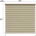 RV Blinds,RV Pleated Shades,RV Window Shades,Camper Blinds,RV Window Blinds for RV Camper Travel Trailers Motorhome's Window 26" W x 24" L Cappuccino