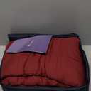 L'AGRATY Weighted Blanket - 48"x72" 15lbs Cooling Breathable Heavy Blanket Microfiber Material with Glass Beads for Adult All-Season Summer Fall Winter Soft Thick Comfort (10-burgundy)