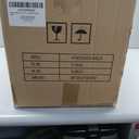 52 Inch Ceiling Fan Brushed Nickel Remote Controlled Dimmable Light Combo - Quiet Reversible - 5 Grey Blades