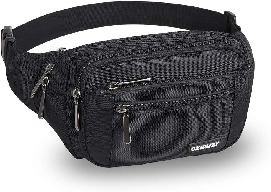 CXWMZY Fanny Packs For Women & Men Waist Pack Hip Bum Bag with Multi-Pockets Large Capacity Waterproof Casual Bum Bag for Disney Traveling Casual Cycling Running Hiking