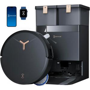 ECOVACS DEEBOT T50 MAX PRO Omni Robot Vacuum and Mop, 18,500Pa Suction, 18mm Auto-Lift, ZeroTangle &TruEdge 2.0, AIVI 3.0 Obstacle Avoidance, Auto Hot Water Mop Wash/Dry/Refill, Self-Emptying