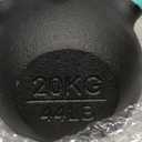 Powder Coat Kettlebell - Cast Iron - 20KG/44LB
