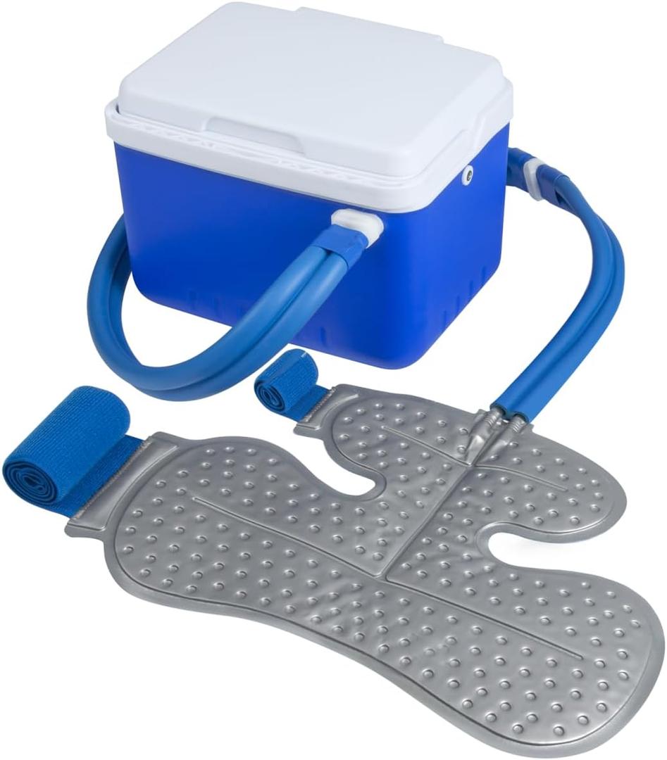 Ice Machine for Shoulder After Surgery, Shoulder Rotator Cuff Cold Therapy Machine Compression Pad Cryotherapy Machine for Post-Surgery Care, Ice Therapy System for Knee, Elbow, Joint (6-Quart)
