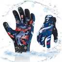 Vgo Winter Lined Motorcycle Gloves for Men,Cycling Gloves,Powersprots Racing Gloves,Touchscreen capable(MF5178FW)