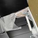 Nightstand with 2 Drawers and Open Shelf Wood Bedside Table Gold Handles Storage Night Stand with Light for Bedroom, Black and Brown (11.8 inches D x 17.1 inches W x 23.6 inches H)