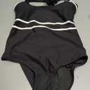 BMJL Tummy Control Bathing Suit for Women Halter One Piece Swimsuit Ribbed Slimming Swim Suits 2026 (L)